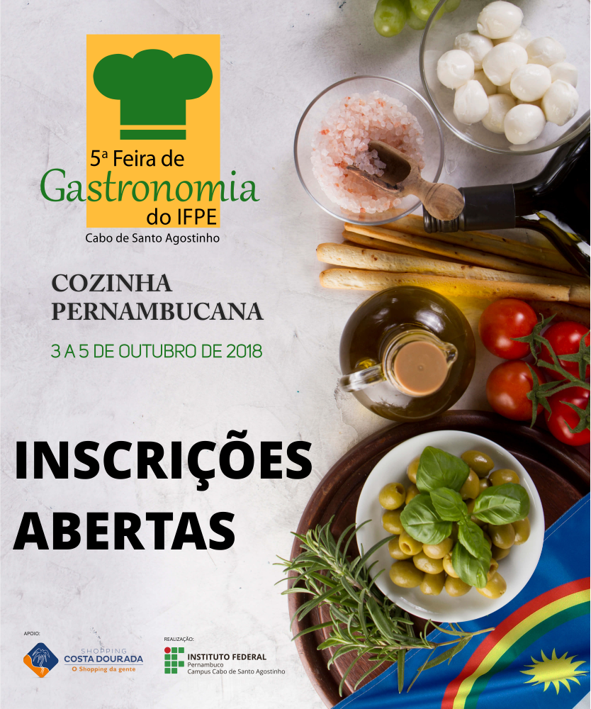 cartaz da 5ª feira de gastronomia do IFPE
